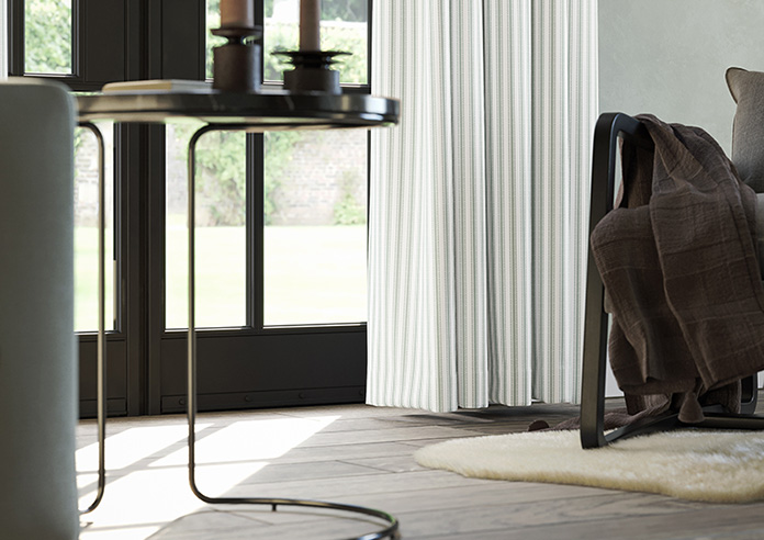 Lace Stripes, Sage - Made to Measure Curtains - Image 5